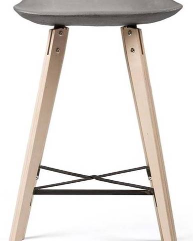 Barová židle s betonovým sedákem Lyon Béton Hauteville