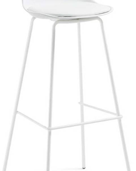 La Forma Bílá barová židle Kave Home Lysna