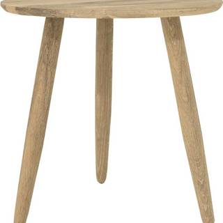 Odkládací stolek z dubového dřeva Canett Uno, ø 40 cm