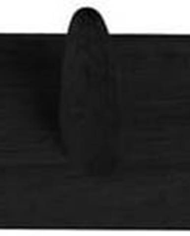 Černý věšák na oblečení z dubového dřeva Canett Uno, šířka 60 cm