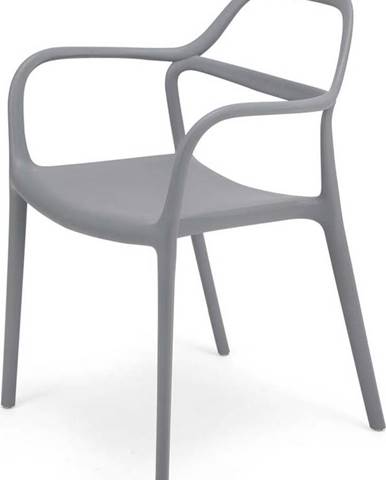 Sada 2 šedých jídelních židlí Le Bonom Dali Chaur