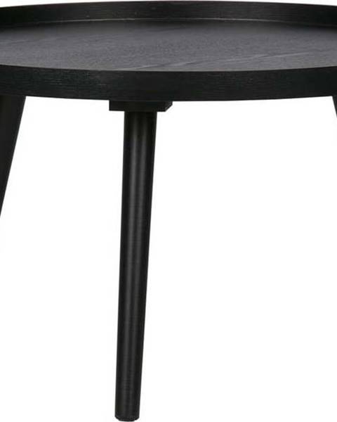 WOOOD Černý konferenční stolek WOOOD Mesa, Ø 60 cm