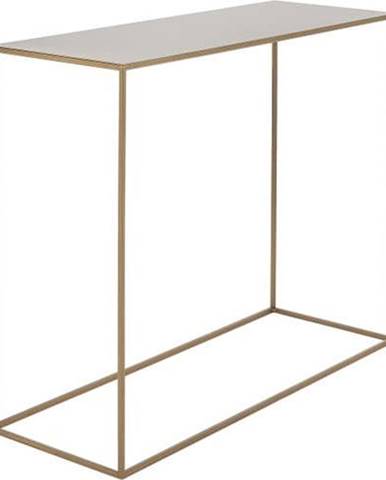 Konzolový kovový stůl ve zlaté barvě Custom Form Tensio, 100 x 35 cm