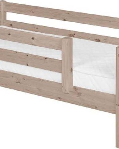 Hnědá dětská postel z borovicového dřeva s 3/4 lištami Flexa Classic, 90 x 200 cm