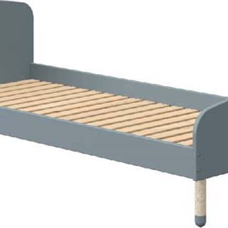 Modrá dětská postel Flexa Dots, 90 x 200 cm
