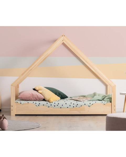 Adeko Domečková dětská postel z borovicového dřeva Adeko Loca Dork, 90 x 200 cm