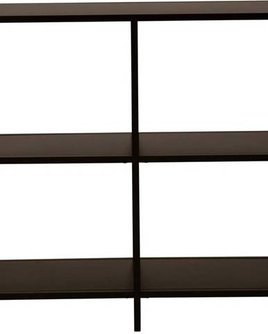 Černý kovový regál Canett Lite, šířka 100 cm
