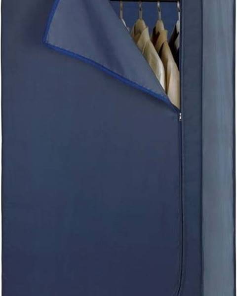 WENKO Modrá látková šatní skříň 75x160 cm Business - Wenko