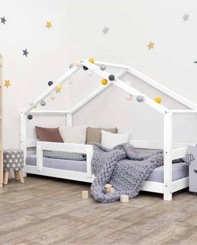 Bílá dřevěná dětská postel Benlemi Lucky, 80 x 180 cm