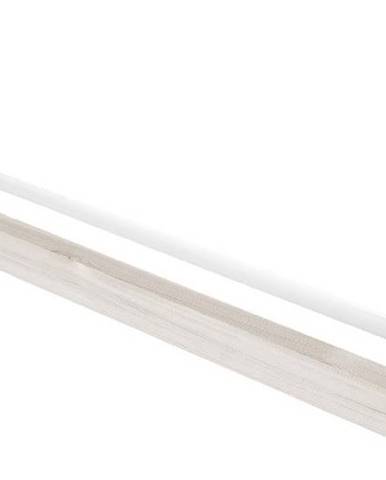 Bílá polička z borovicového dřeva Flexa White, délka 87 cm