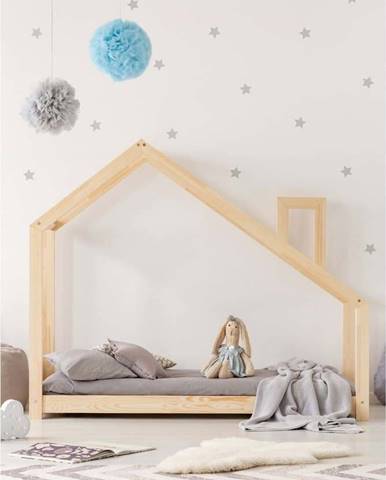 Domečková postel z borovicového dřeva Adeko Mila DMS, 140 x 190 cm