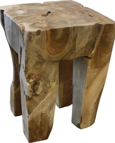 Stolička z neopracovaného teakového dřeva HSM collection Keta