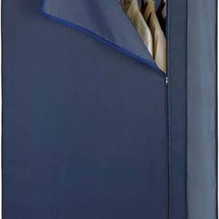 Modrá látková šatní skříň 75x160 cm Business - Wenko