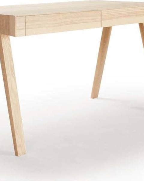 Emko Psací stůl z jasanového dřeva EMKO 4.9, 140 x 70 cm