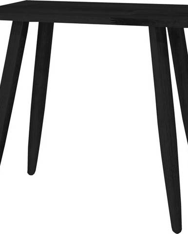 Černá stolička z dubového dřeva Canett Uno