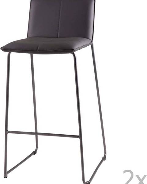 sømcasa Sada 2 šedých barových židlí sømcasa Lou