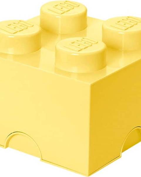 LEGO Světle žlutý úložný box čtverec LEGO®