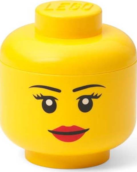 LEGO Žlutý úložný box LEGO® Girl, ø 10,6 cm