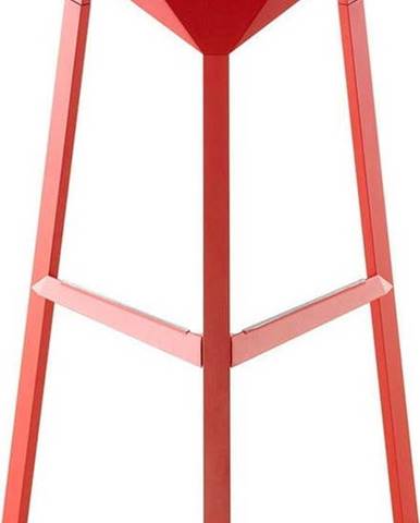 Červená barová židle Magis Officina, výška 84 cm