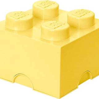 Světle žlutý úložný box čtverec LEGO®