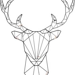 Nástěnný vešák ve tvaru jelena Leitmotiv
