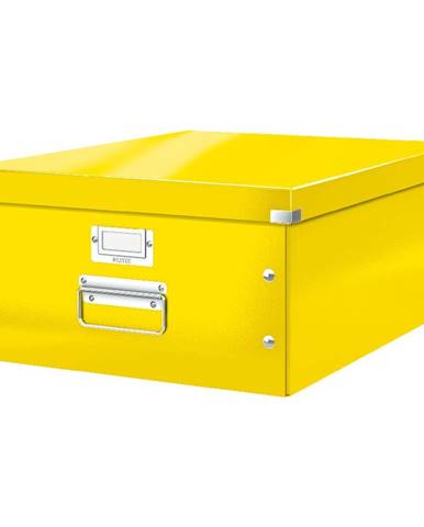 Žlutá úložná krabice Leitz Universal, délka 48 cm