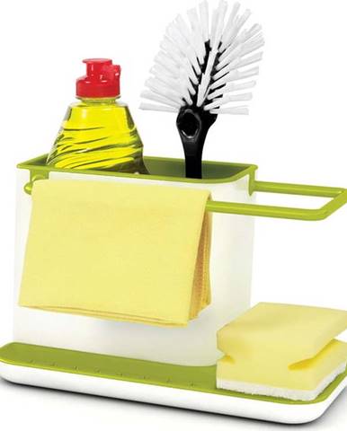 Bílo-zelený kuchyňský stojánek na mycí prostředky Joseph Joseph Caddy Sink Tidy