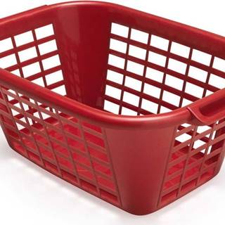 Červený koš na prádlo Addis Rect Laundry Basket, 40 l