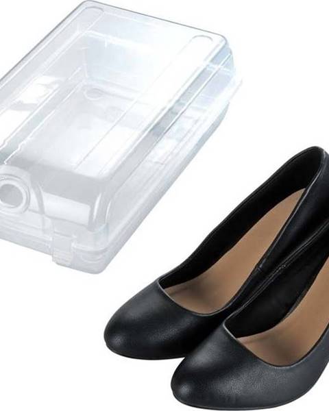 Transparentní úložný box na boty Wenko Smart, šířka 19,5 cm