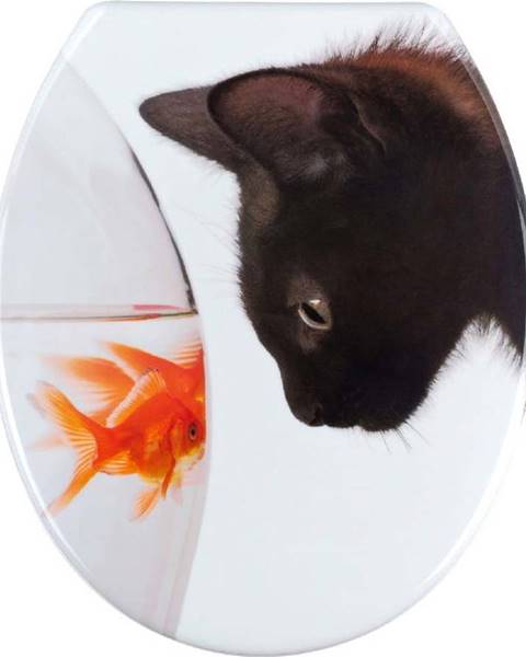WENKO WC sedátko Wenko Fish & Cat, 45 x 37,5 cm