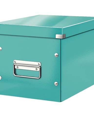 Tyrkysově modrá úložná krabice Leitz Office, délka 26 cm