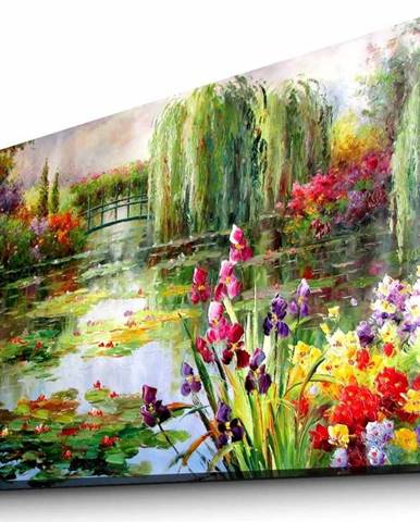 Nástěnný obraz na plátně Impressionist Garden, 70 x 45 cm