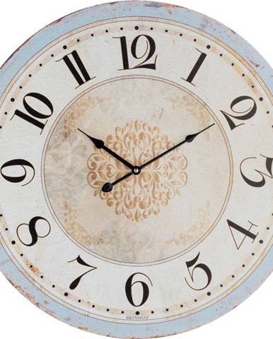 Bílé nástěnné hodiny Brandani Vintage, ⌀ 60 cm
