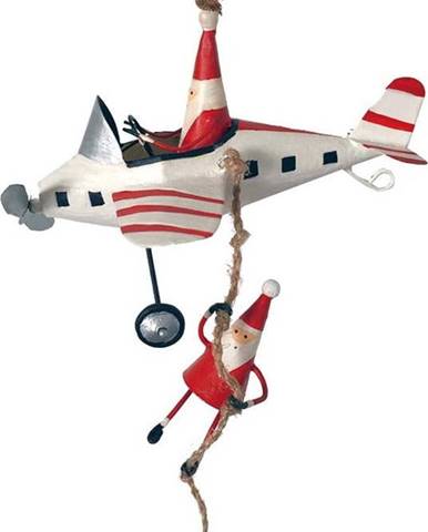 Vánoční závěsná ozdoba G-Bork Santas on Fly