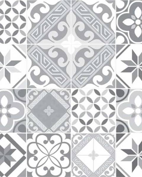 Ambiance Sada 24 nástěnných samolepek Ambiance Wall Decal Cement Tiles Azulejos Micalina, 15 x 15 cm