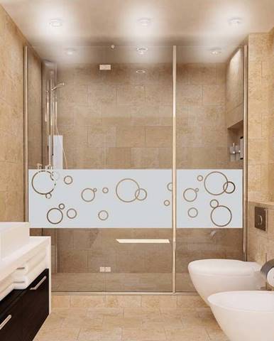 Voděodolná samolepka do sprchy Ambiance Bubbles, 200 x 55 cm