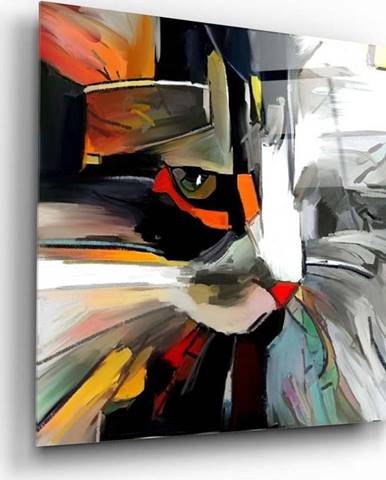 Skleněný obraz Insigne Abstract Cat, 60 x 60 cm