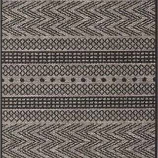 Černo-béžový venkovní koberec NORTHRUGS Sidon, 70 x 200 cm
