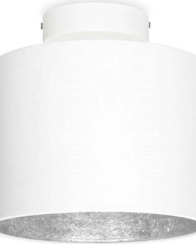 Bílé stropní svítidlo s detailem ve stříbrné barvě Sotto Luce MIKA Elementary XS, ø 20 cm