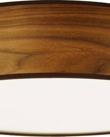Stropní svítidlo z přírodní dýhy v barvě ořechového dřeva Sotto Luce TSURI L, ⌀ 40 cm