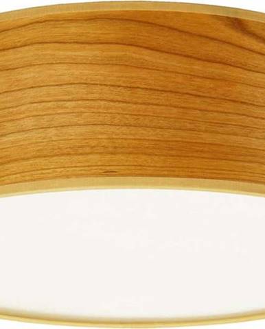 Stropní svítidlo z přírodní dýhy v barvě třešňového dřeva Sotto Luce TSURI M, ⌀ 30 cm