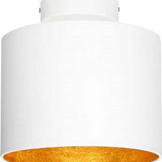 Bílé stropní svítidlo s detailem ve zlaté barvě Sotto Luce MIKA XS, ø 20 cm