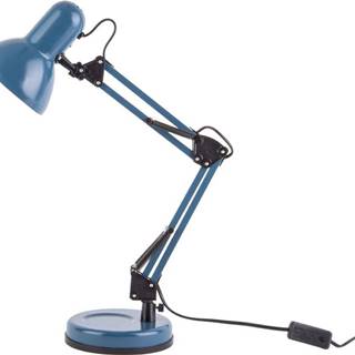 Modrá stolní lampa s černými detaily Leitmotiv Hobby, ø 12,5 cm