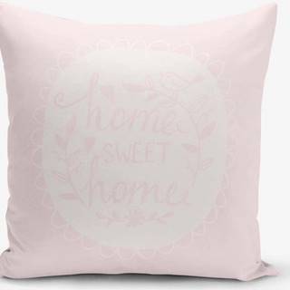 Povlak na polštář s příměsí bavlny Minimalist Cushion Covers Home Sweet Home, 45 x 45 cm