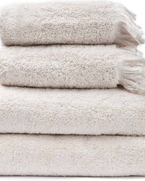Bonami Sada 2 krémových ručníků a 2 osušek ze 100% bavlny Bonami Selection, 50 x 90 + 70 x 140 cm