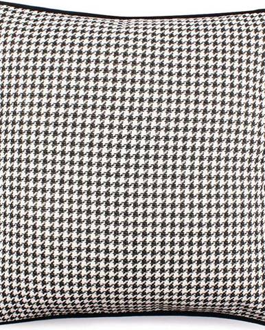 Černo-bílý povlak na polštář WeLoveBeds Check, 45 x 45 cm