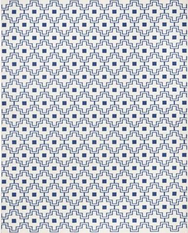 Modro-bílý koberec Zala Living Cubic, 70 x 140 cm