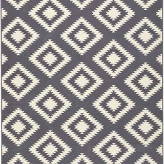 Šedo-krémový koberec Hanse Home Gloria Ethno, 80 x 150 cm