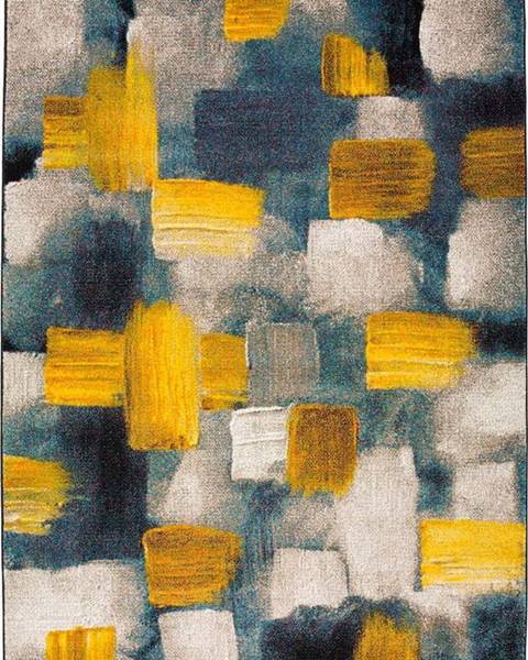 Universal Modro-žlutý koberec Universal Lienzo, 140 x 200 cm