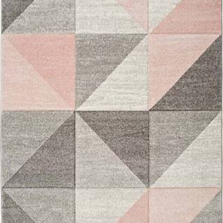 Růžovo-šedý koberec Universal Retudo Naia, 80 x 150 cm
